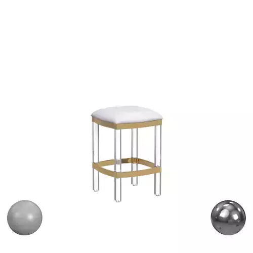Butler Jordan Acrylic Leather Counter Stool