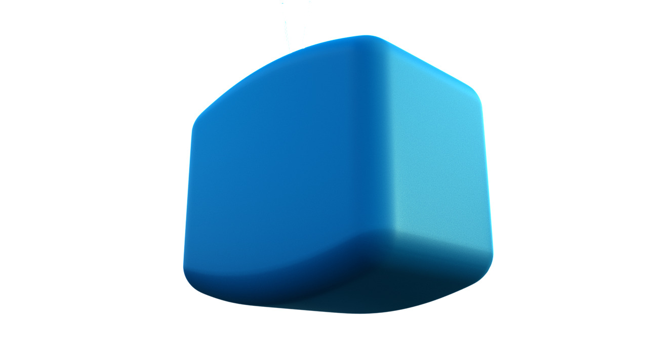 Retro TV Low-poly 3D model_5