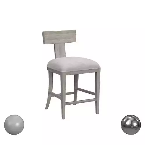 Idris Counter Stool White