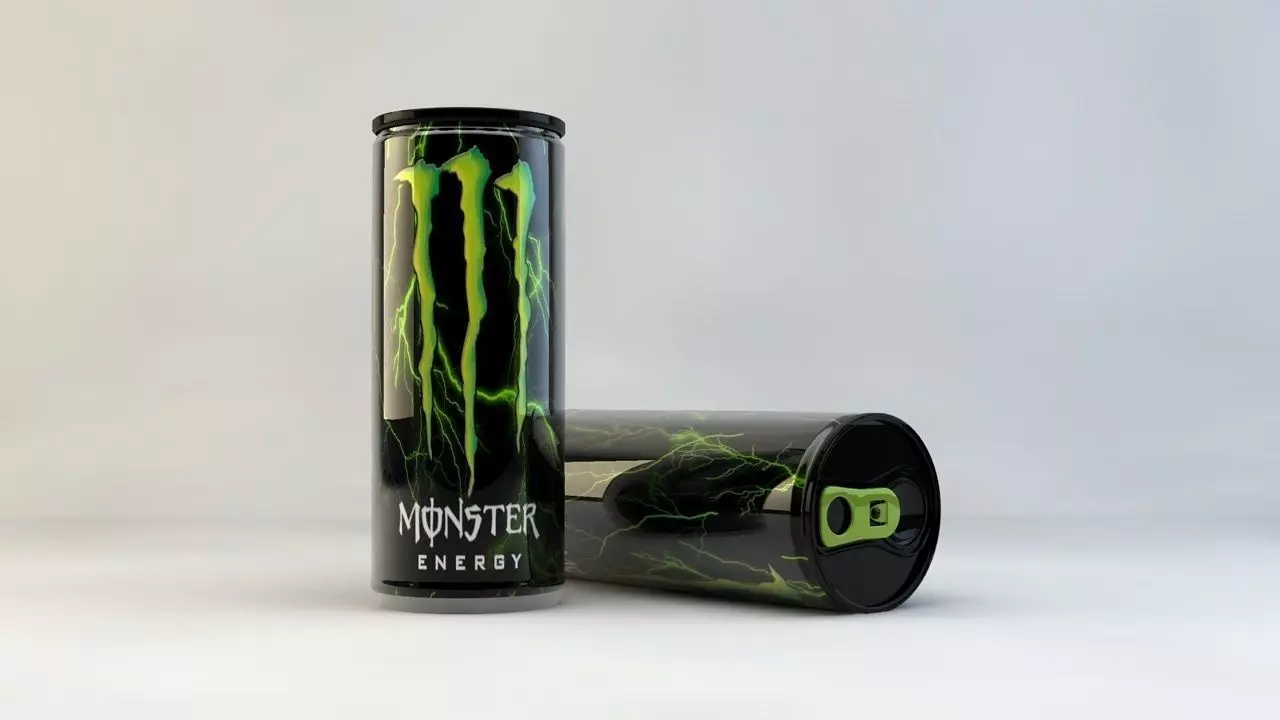 M Energy Drink Can 3D model  Low-poly 3D model_0