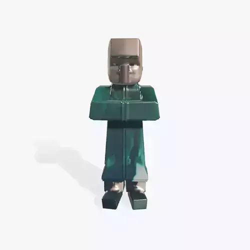 This is a Minecraft Villager Rig for 3D printing 3D print model