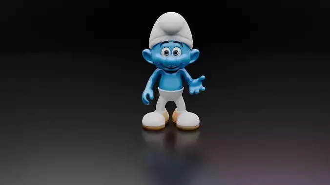  Smurf Inspired Toy Figure 3D Printable 3D print model