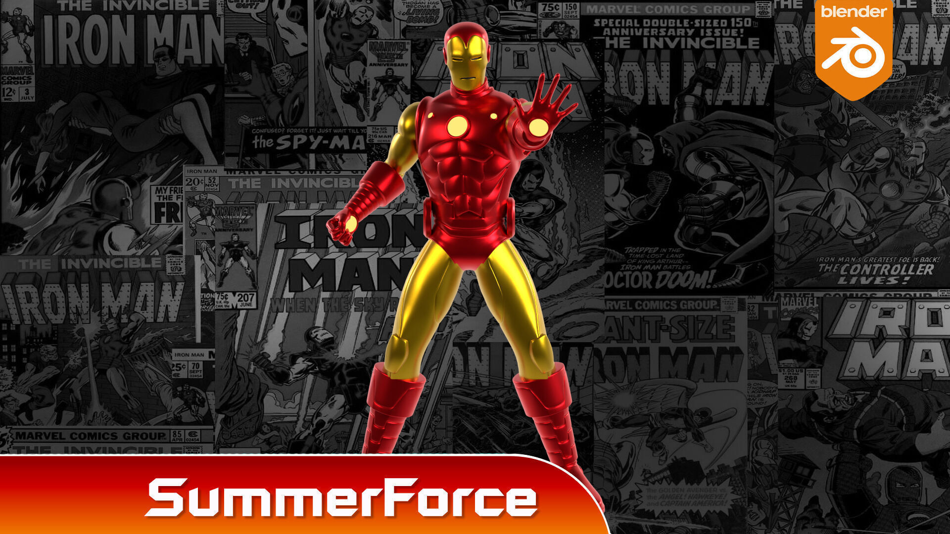 Ironman Classic - Marvel Comic 3D model_2