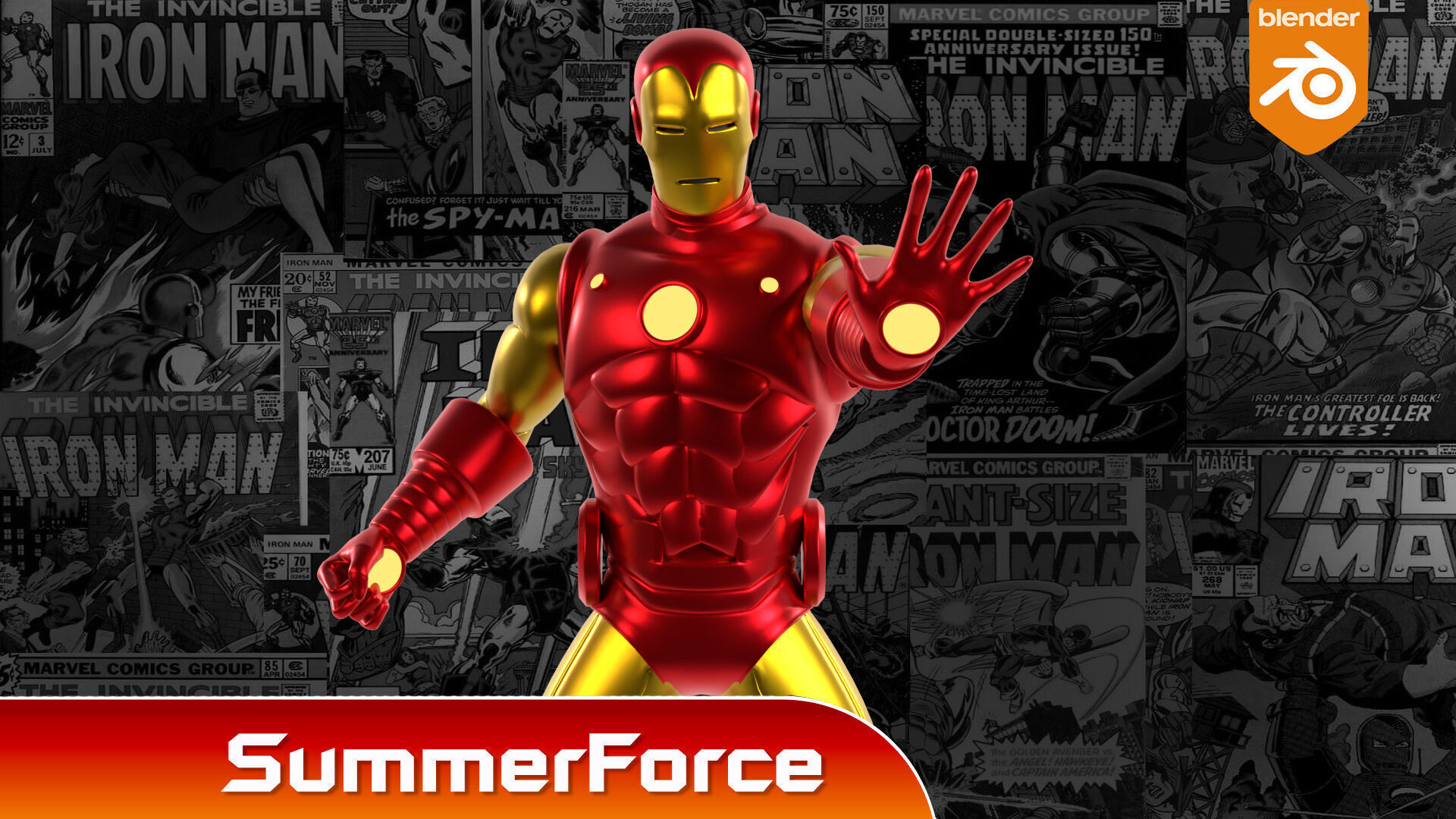 Ironman Classic - Marvel Comic 3D model_1