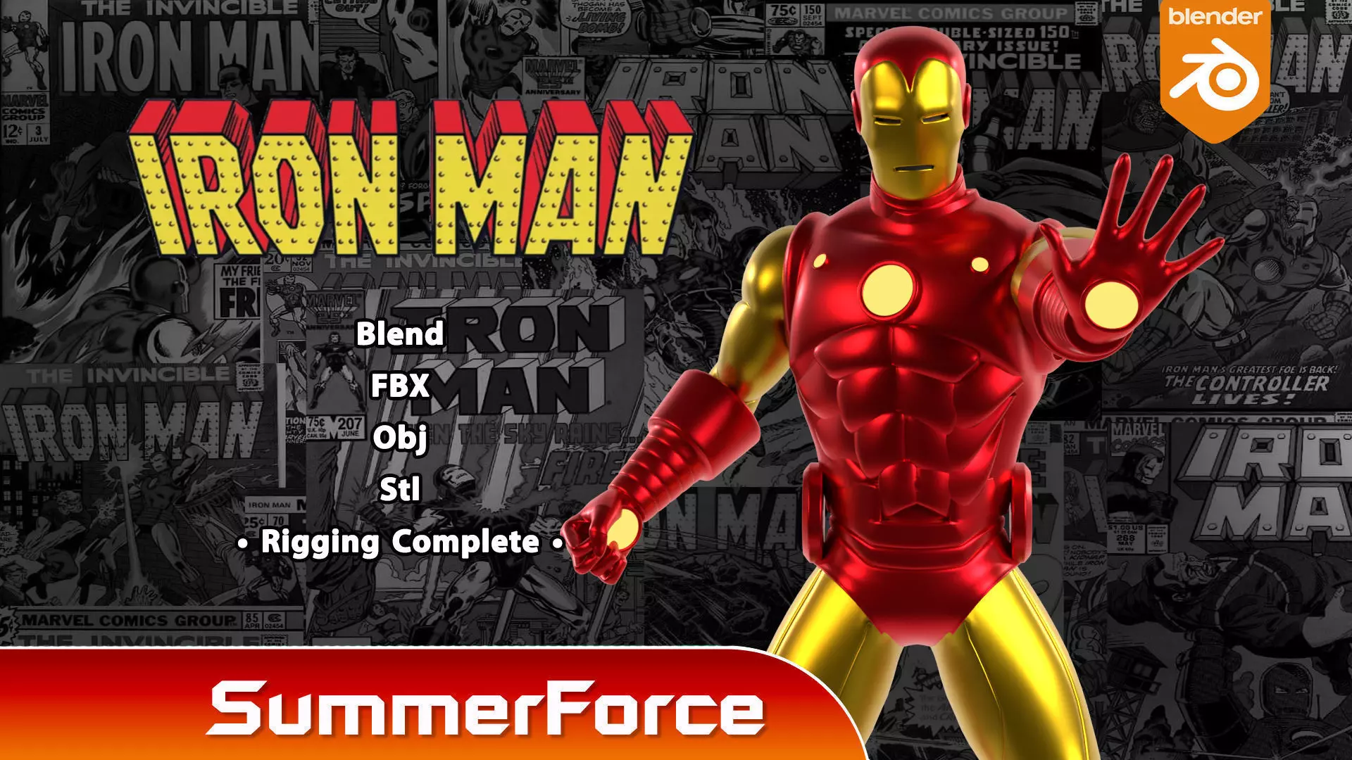 Ironman Classic - Marvel Comic 3D model_0