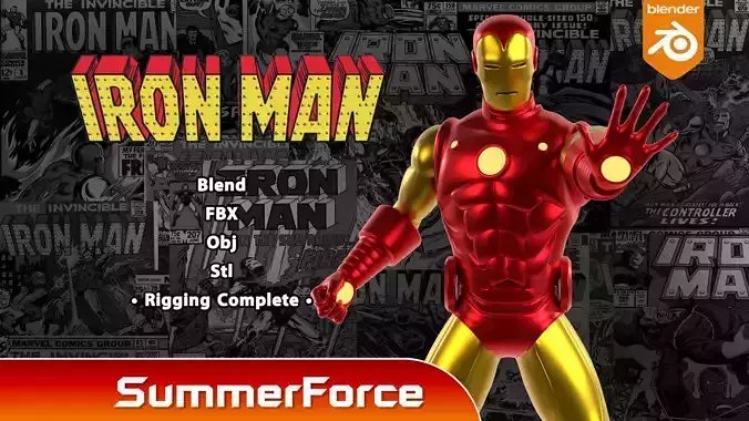 Ironman Classic - Marvel Comic 3D model Ironman Classic - Marvel Comic 3D model