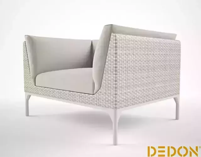 Dedon MU Lounge chair 3D model
