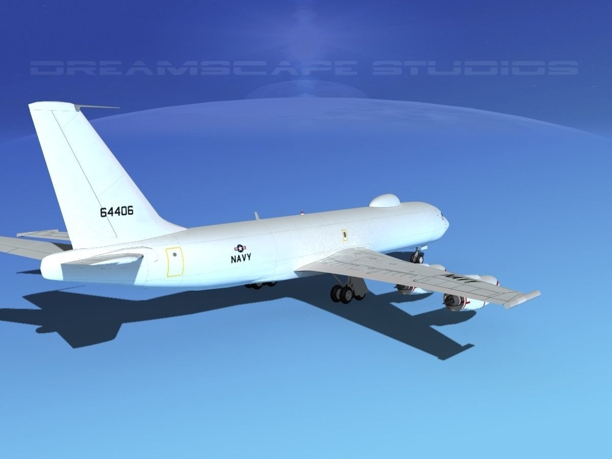 Boeing 707-E6B Mercury 3D model_5