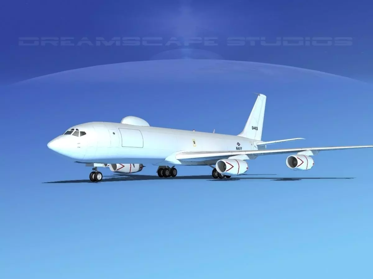 Boeing 707-E6B Mercury 3D model_0