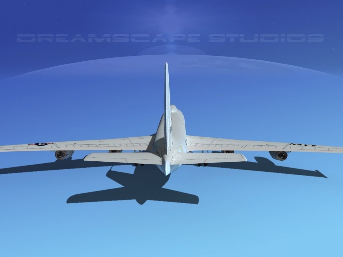 Boeing 707-E6B Mercury 3D model_6