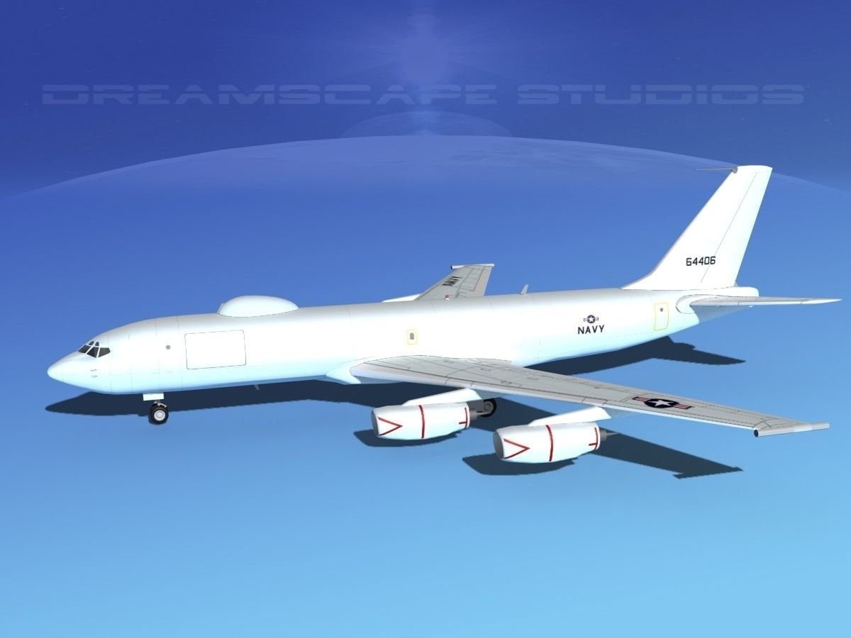 Boeing 707-E6B Mercury 3D model_9