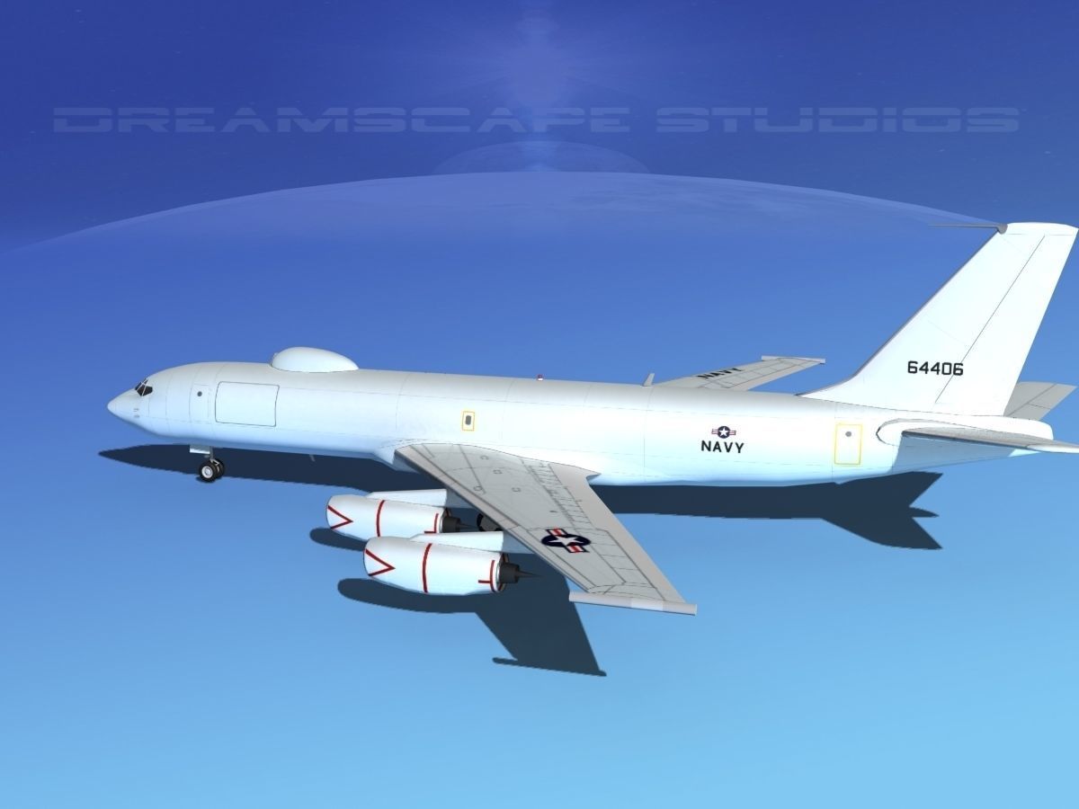 Boeing 707-E6B Mercury 3D model_8