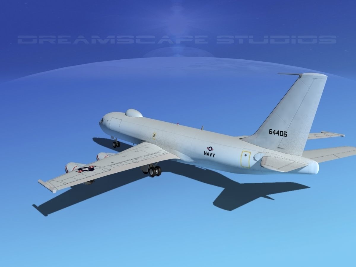 Boeing 707-E6B Mercury 3D model_7