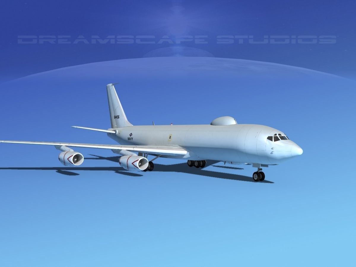 Boeing 707-E6B Mercury 3D model_2