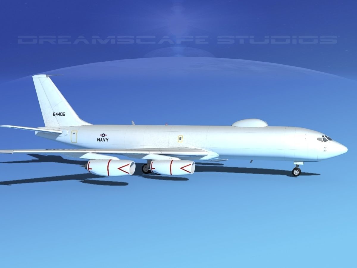Boeing 707-E6B Mercury 3D model_3