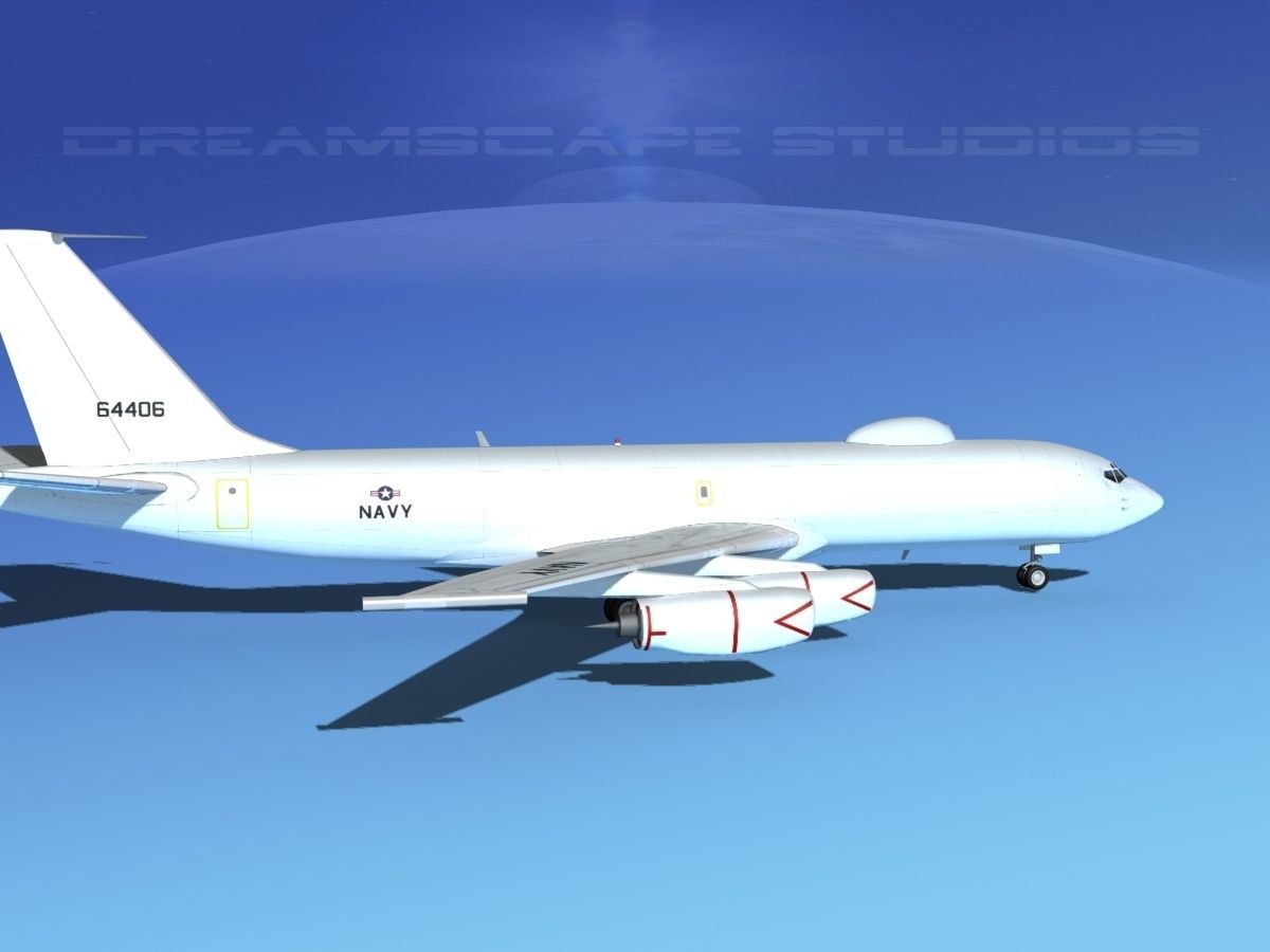 Boeing 707-E6B Mercury 3D model_4
