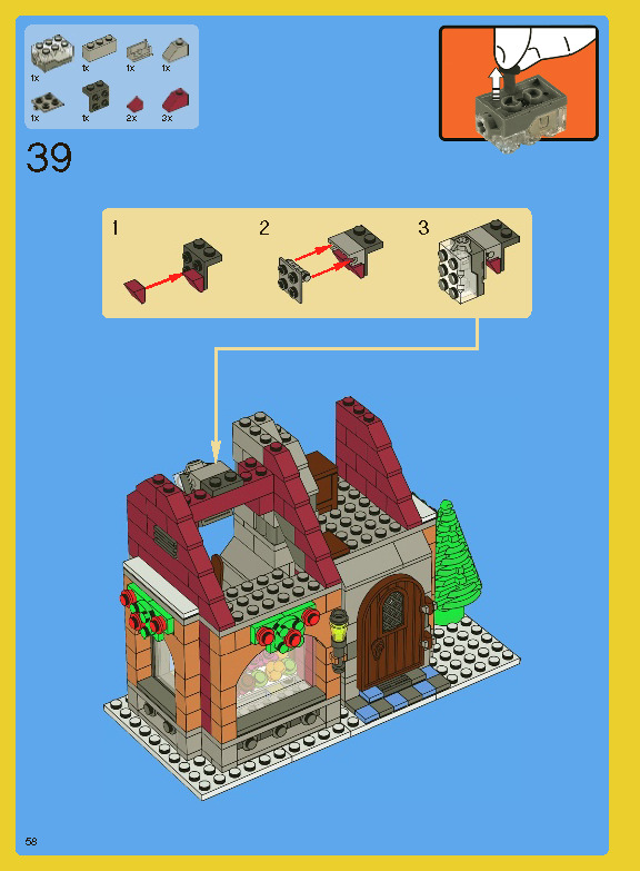 Wikibricks3D - 10216 Winter Village Bakery 3D print model_71