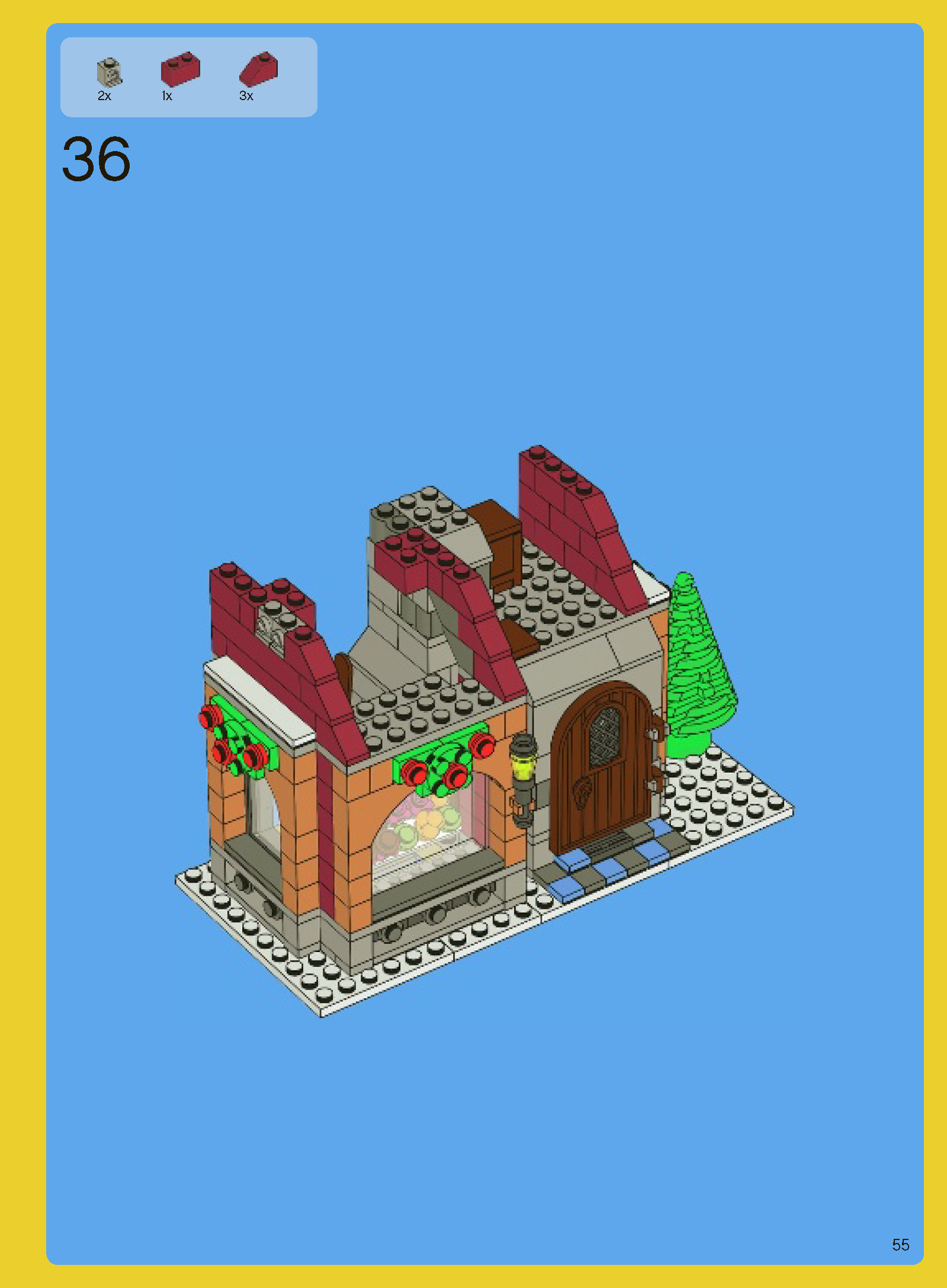 Wikibricks3D - 10216 Winter Village Bakery 3D print model_68