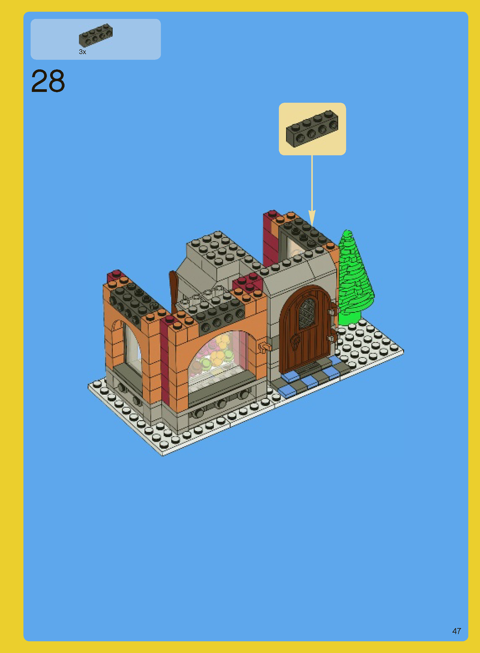 Wikibricks3D - 10216 Winter Village Bakery 3D print model_60