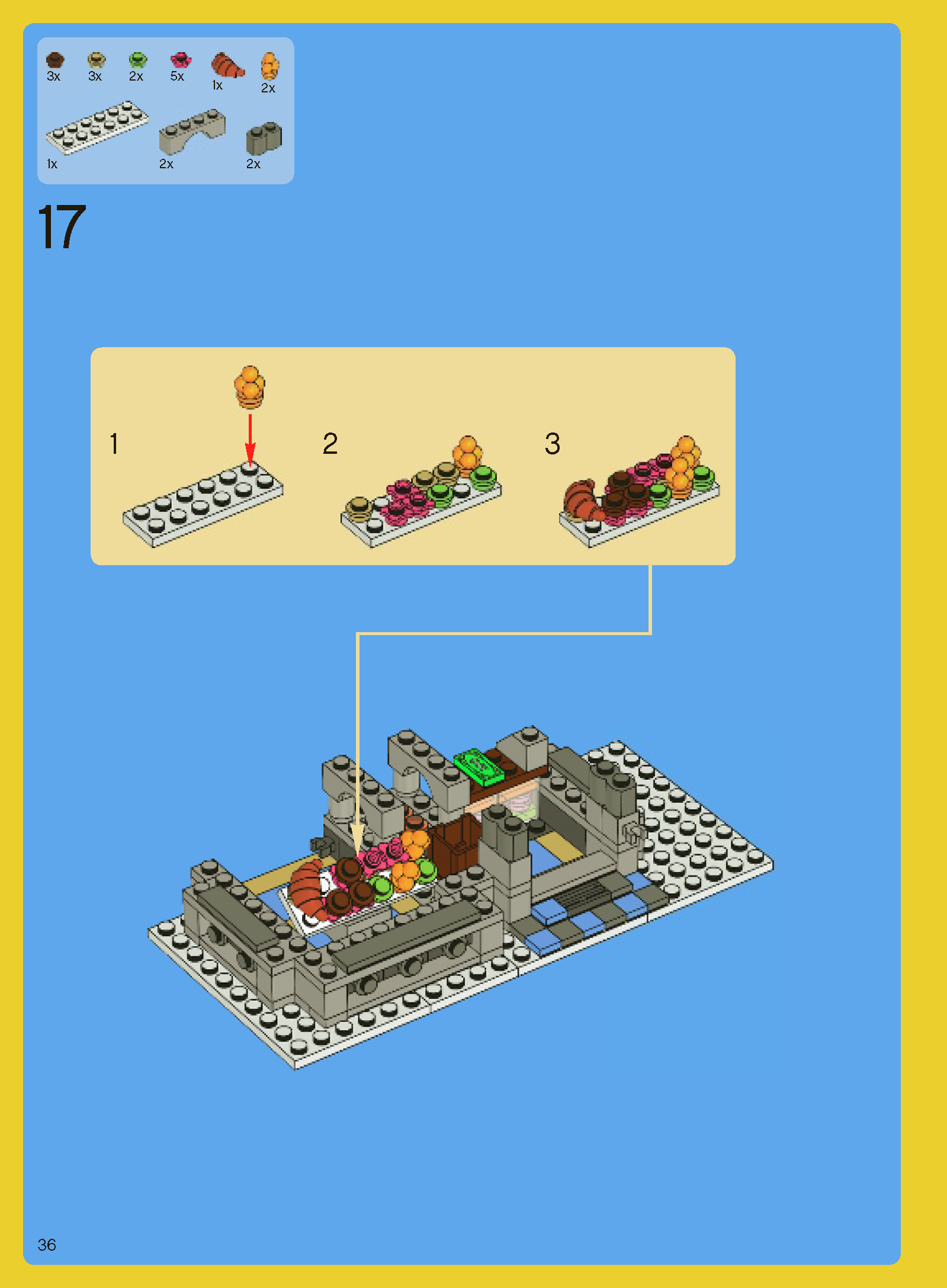 Wikibricks3D - 10216 Winter Village Bakery 3D print model_49