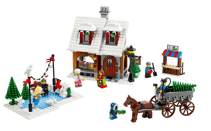 Wikibricks3D - 10216 Winter Village Bakery 3D print model