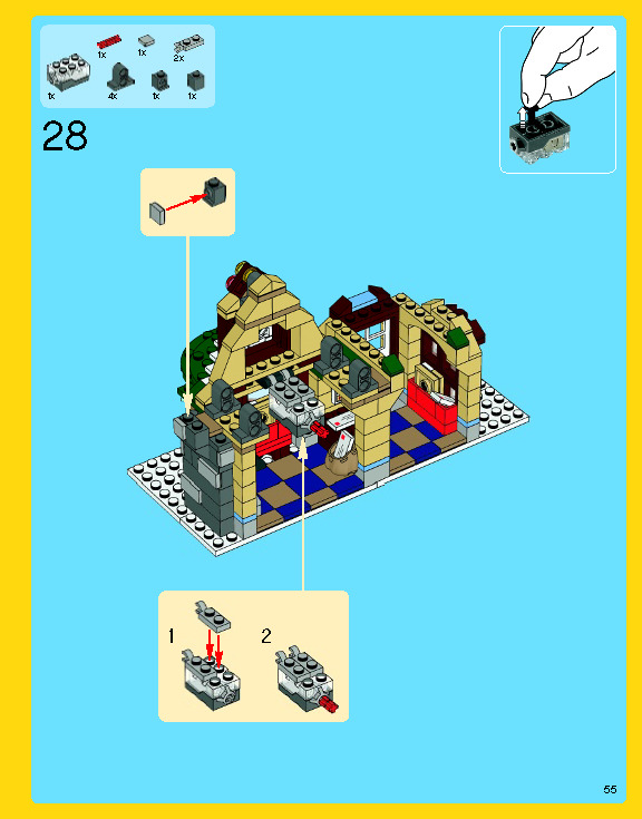 Wikibricks3D - 10222 Winter Village Post Office 3D print model_70