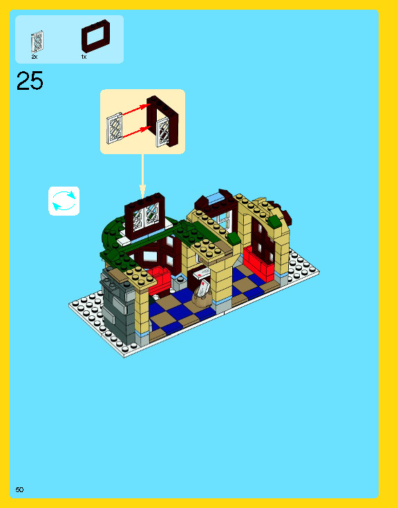 Wikibricks3D - 10222 Winter Village Post Office 3D print model_65