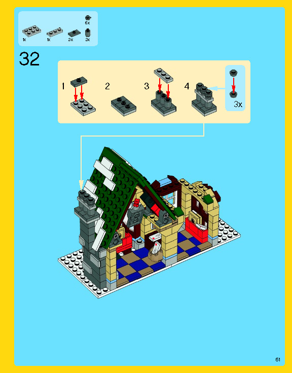 Wikibricks3D - 10222 Winter Village Post Office 3D print model_76