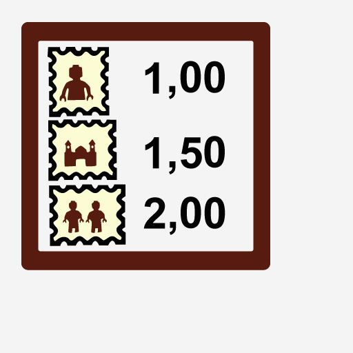 Wikibricks3D - 10222 Winter Village Post Office 3D print model_4