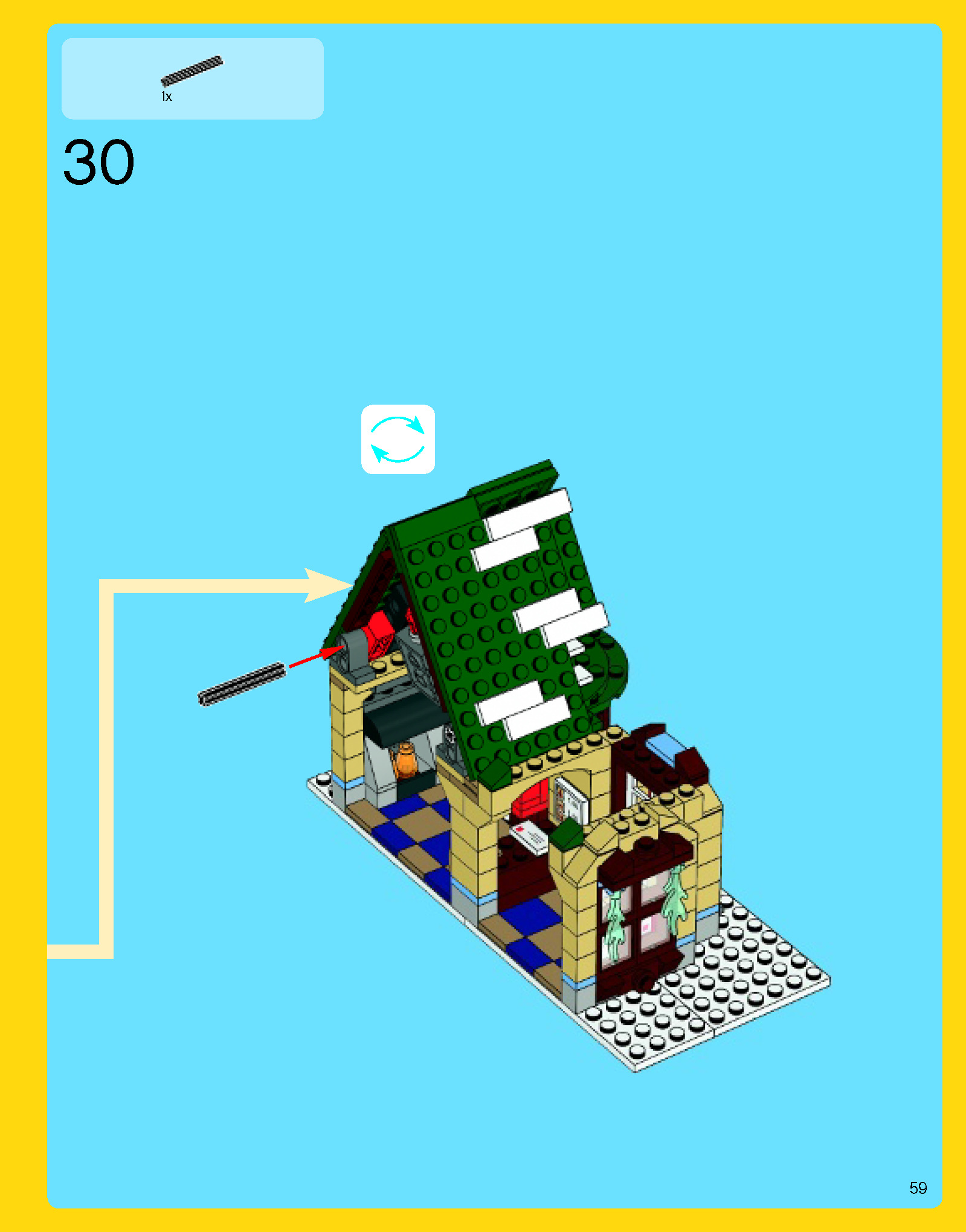 Wikibricks3D - 10222 Winter Village Post Office 3D print model_74