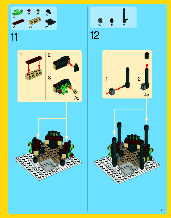 Wikibricks3D - 10222 Winter Village Post Office 3D print model_38