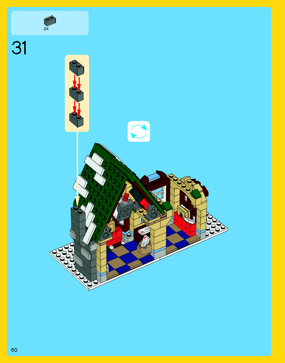 Wikibricks3D - 10222 Winter Village Post Office 3D print model_75