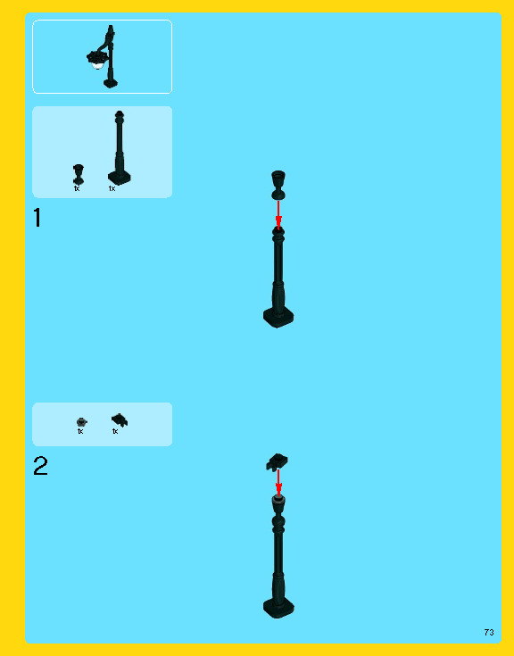 Wikibricks3D - 10222 Winter Village Post Office 3D print model_88