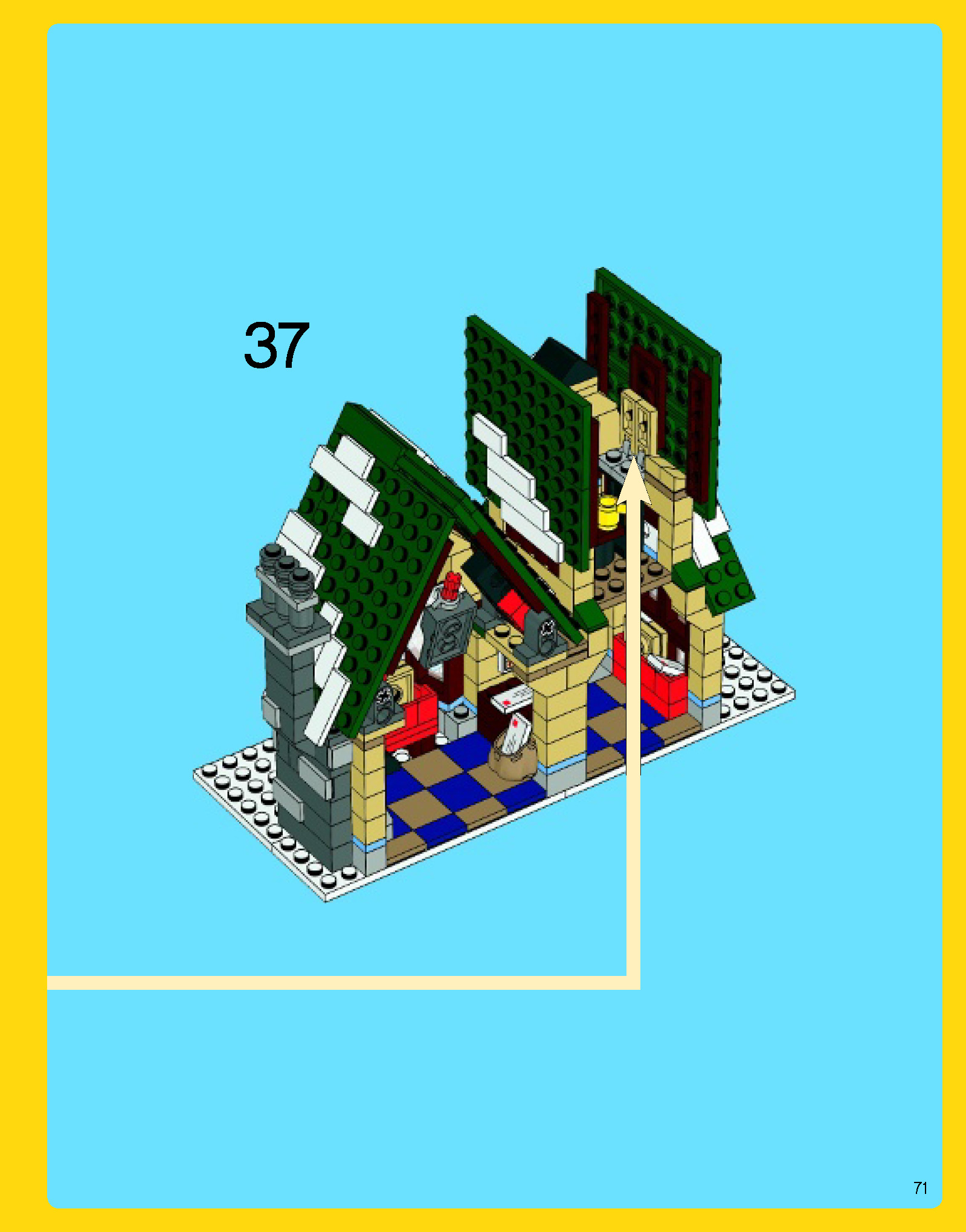 Wikibricks3D - 10222 Winter Village Post Office 3D print model_86