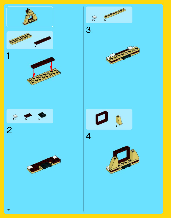 Wikibricks3D - 10222 Winter Village Post Office 3D print model_67
