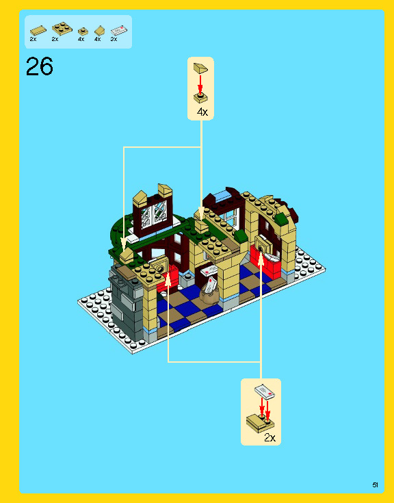 Wikibricks3D - 10222 Winter Village Post Office 3D print model_66