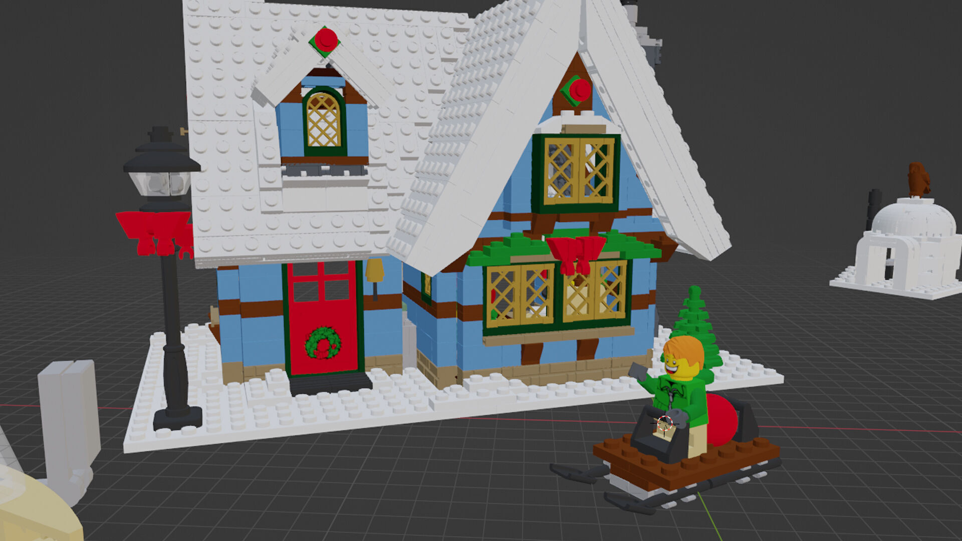 Wikibricks3D - 10229 Winter Village Cottage 3D print model_2