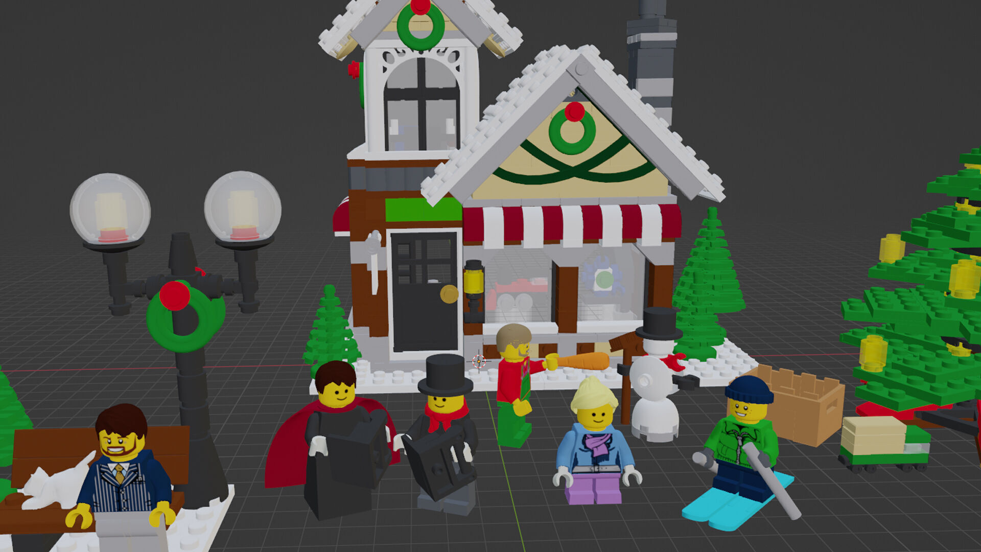 Wikibricks3D - 10249 Winter Toy Shop 3D print model_1