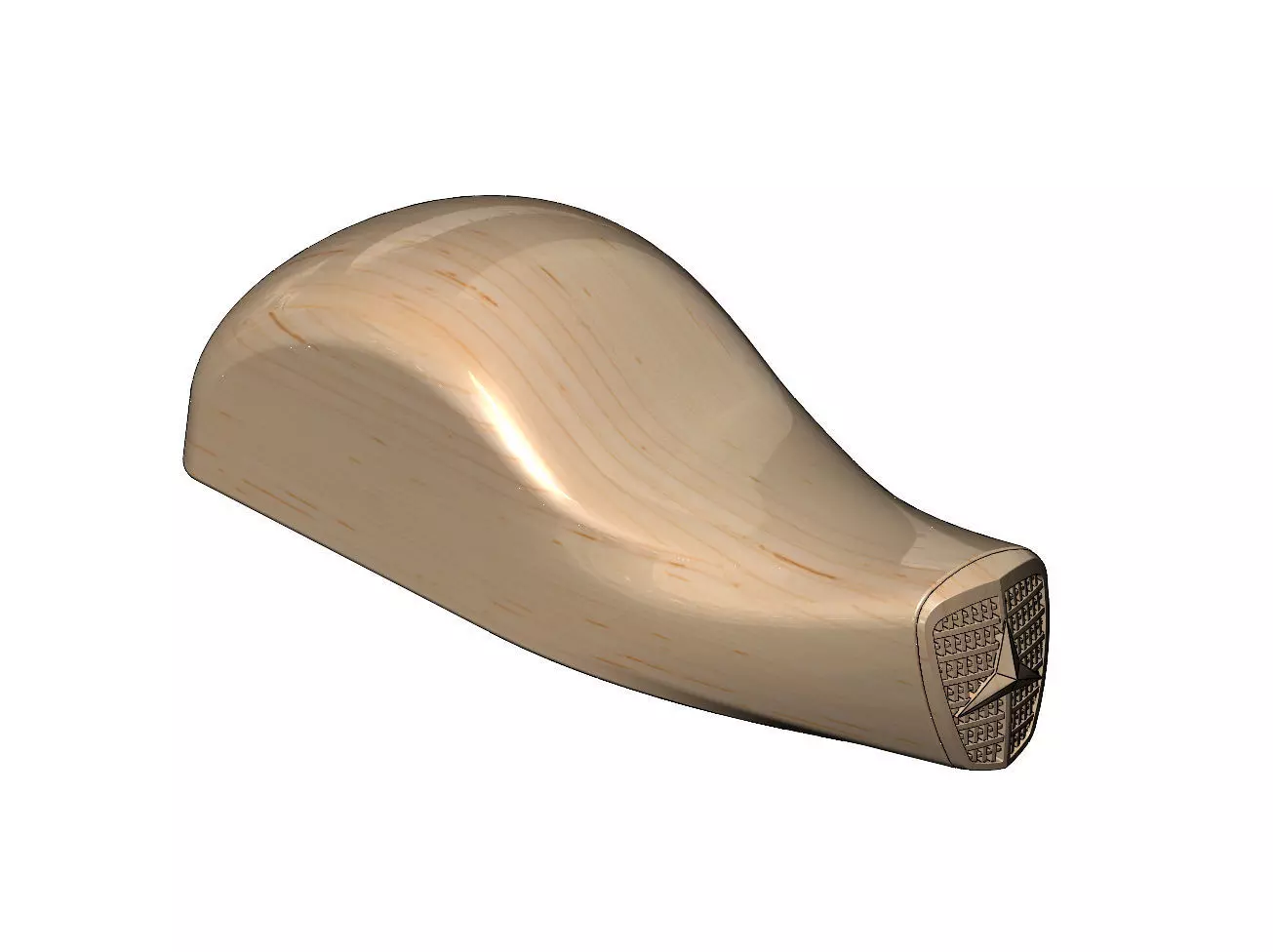 Mercedes grille vintage car body sculpture 3D print model