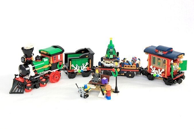 Wikibricks3D - 10254 Winter Holiday Train 3D print model