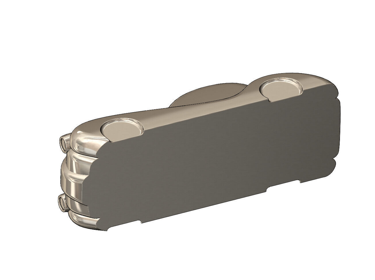 1952 Jaguar XK 120 FHC Coupe car sculpture 3D print model_5