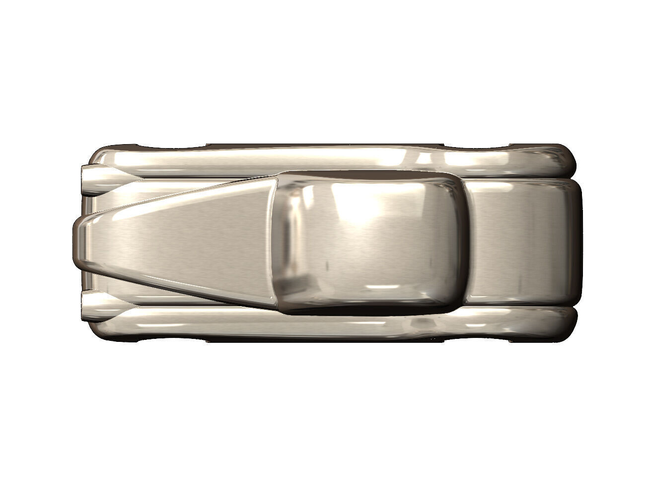 1952 Jaguar XK 120 FHC Coupe car sculpture 3D print model_4