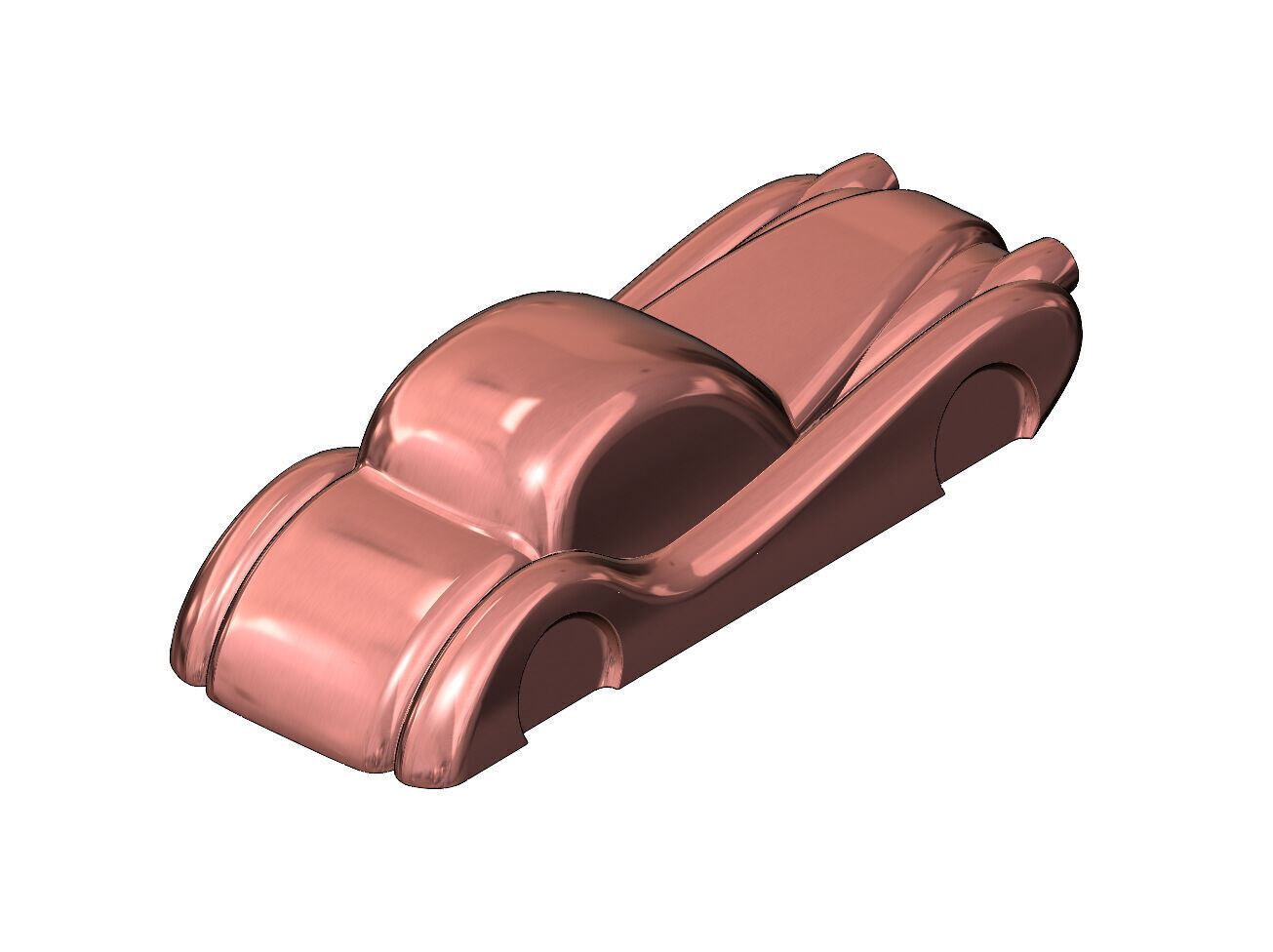 1952 Jaguar XK 120 FHC Coupe car sculpture 3D print model_11