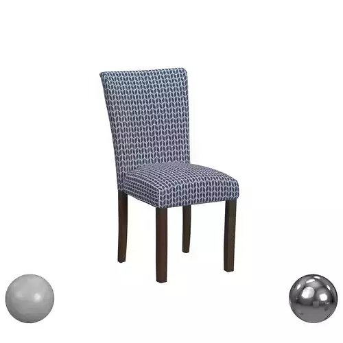 HomePop Classic Parsons Dining Chair - Blue Geometric