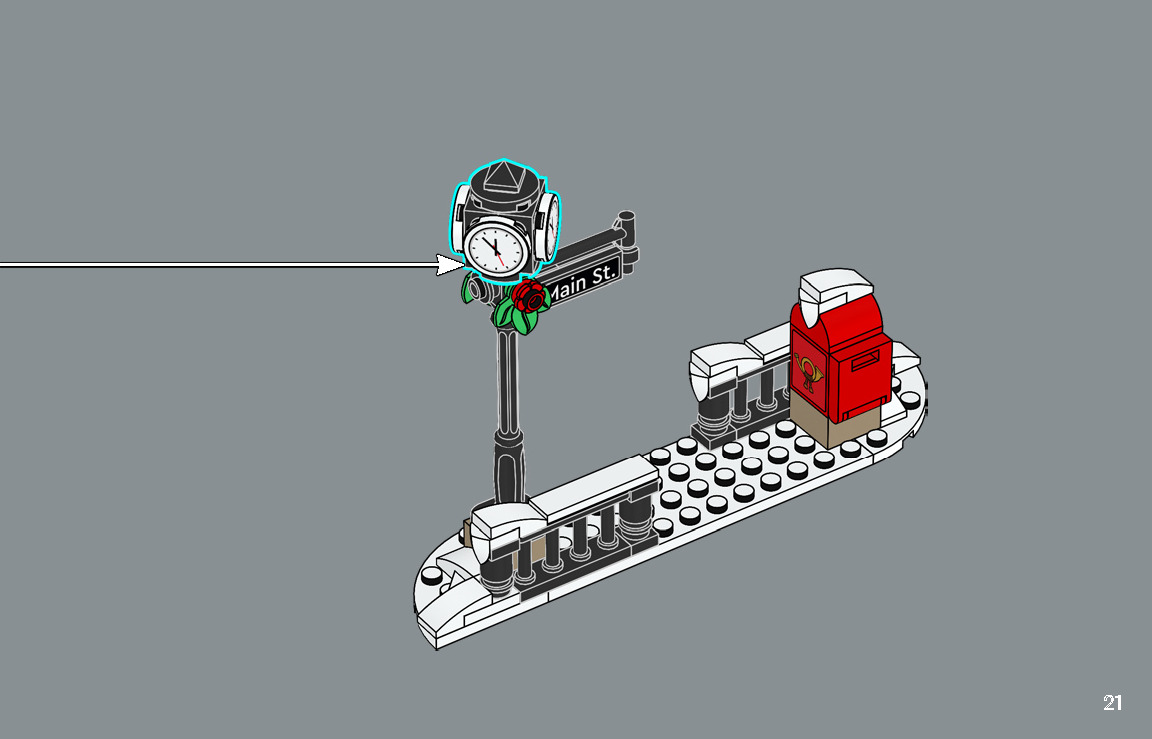 Wikibricks3D - 10308 Holiday Main Street 3D print model_50