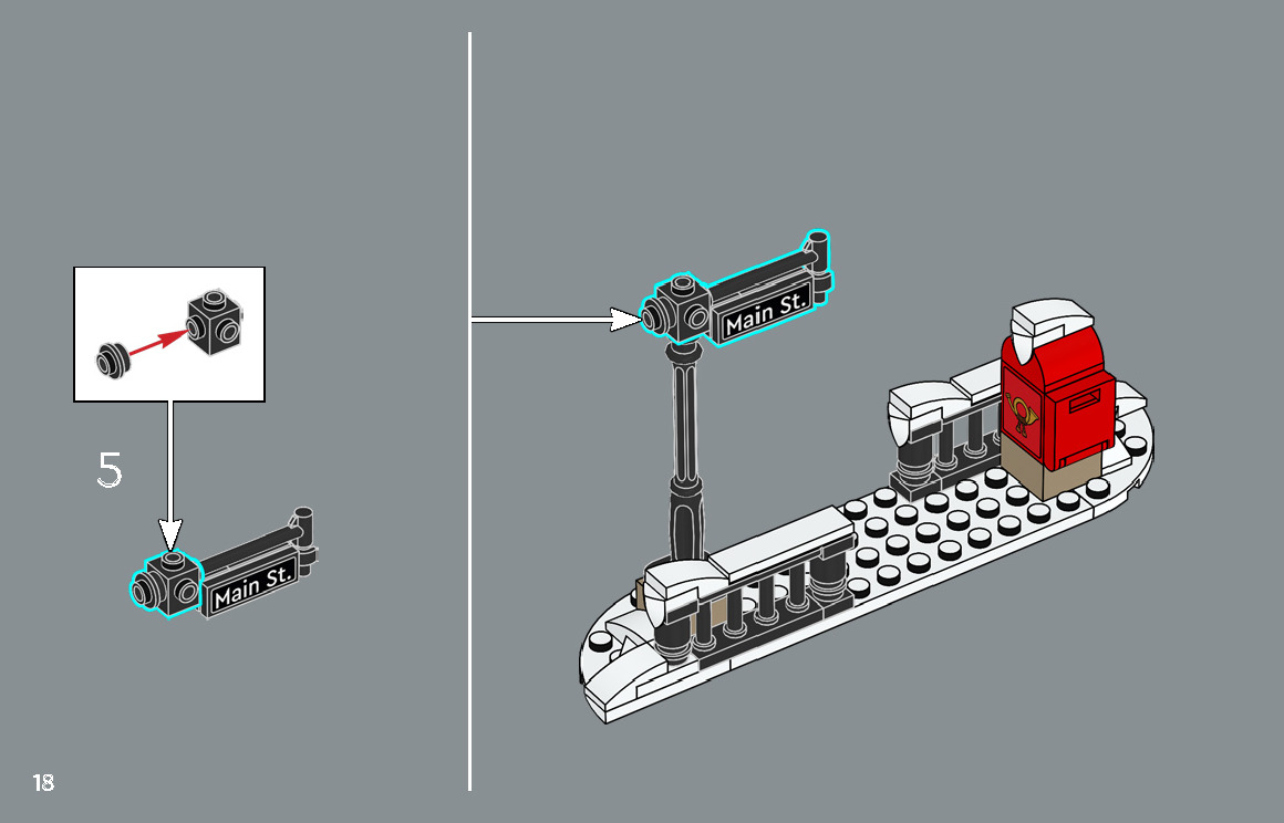 Wikibricks3D - 10308 Holiday Main Street 3D print model_47