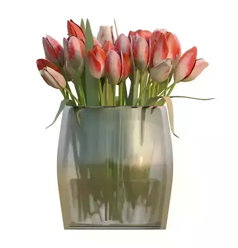  Bouquet of Red Tulips