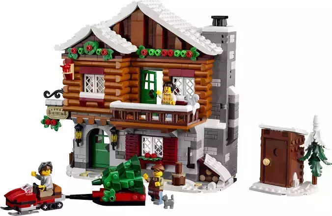 Wikibricks3D - 10325 Alpine Lodge 3D print model