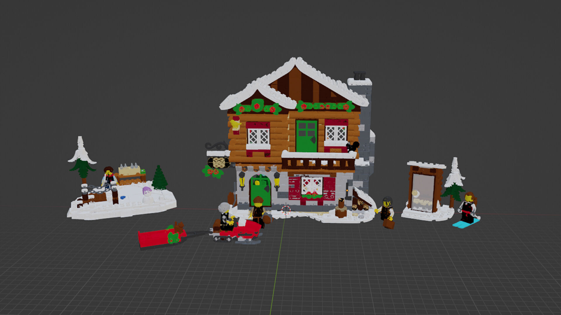 Wikibricks3D - 10325 Alpine Lodge 3D print model_1