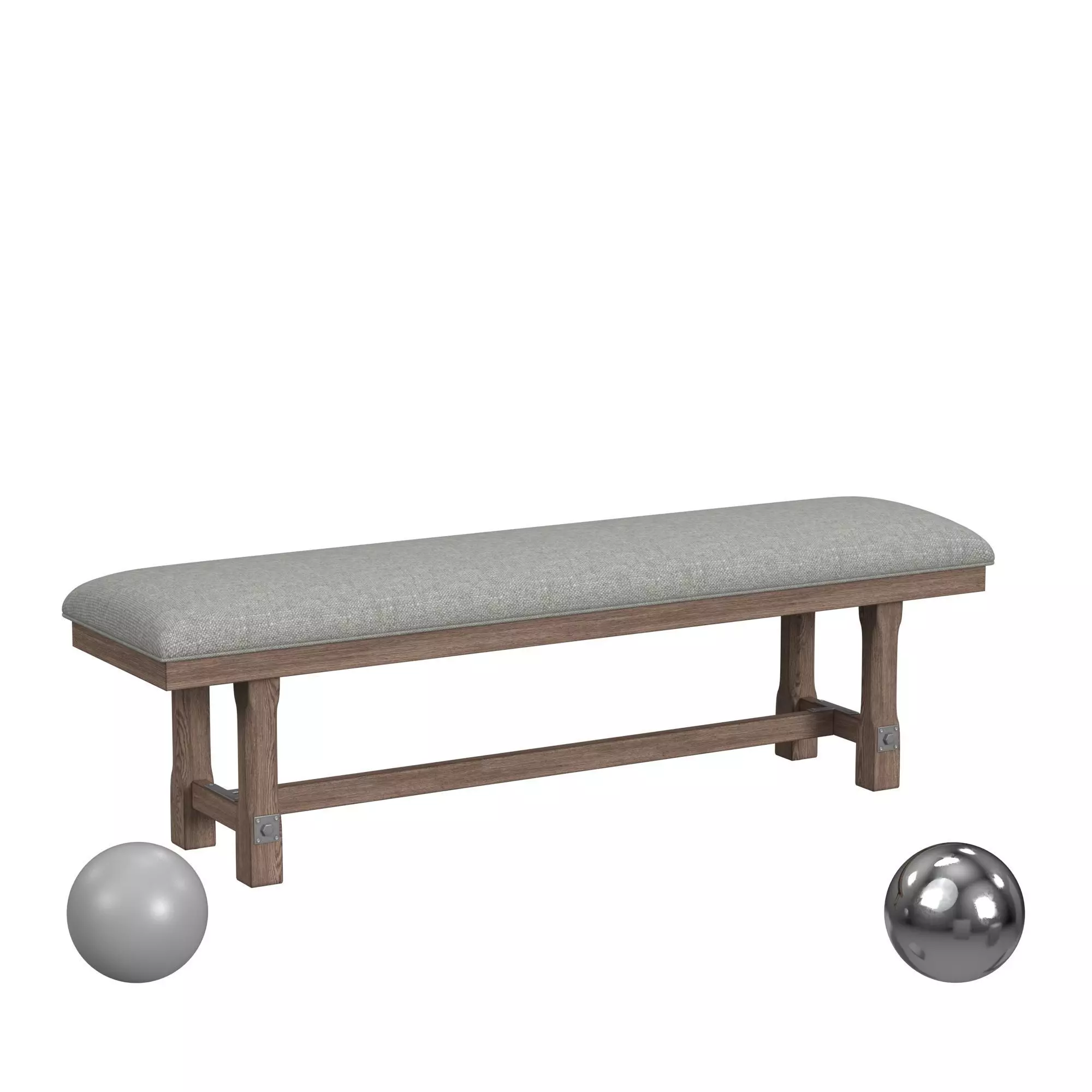 Laguna Dining Bench 3D model_0